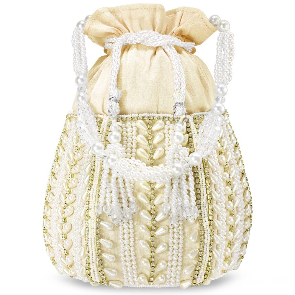 8219 Potli Bags Gift Evening Bag Clutch Ethnic Bride Purse with Drawstring